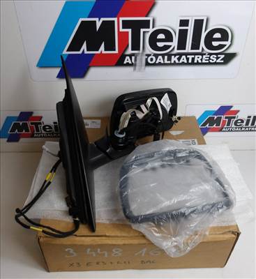 [GYÁRI ÚJ] BMW  FŰTŐTT BAL TÜKÖR | X3 E83+LCI |51 16 3448165 | 7 PIN